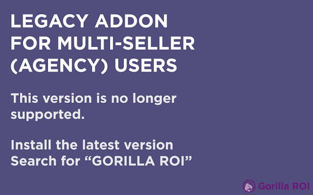 Screenshot of Legacy Multi-Seller Addon - Gorilla ROI