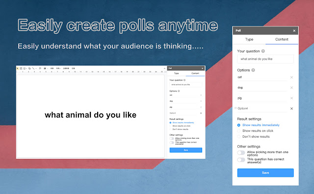 Screenshot of Live Poll Maker for Slides-Word Cloud, Live Quiz