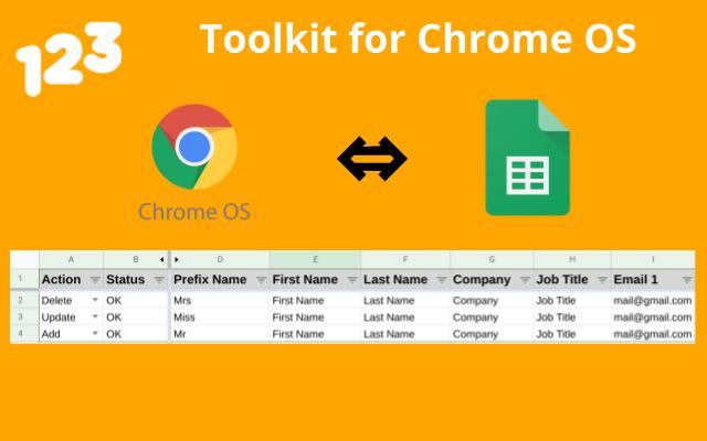 Screenshot of 123 Toolkit for Chrome OS
