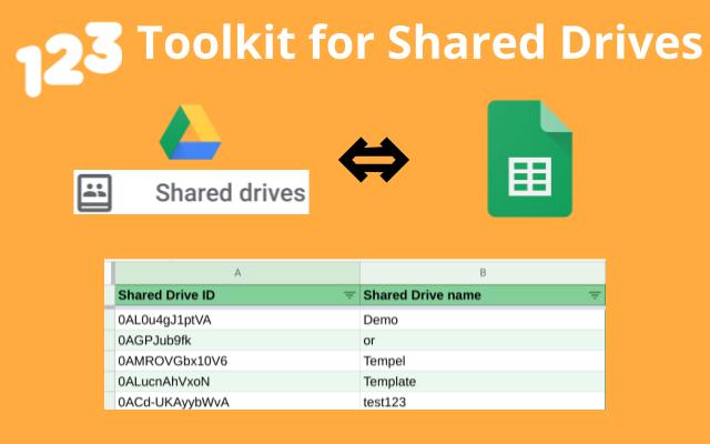 Screenshot of 123 Toolkit for Shared Drives