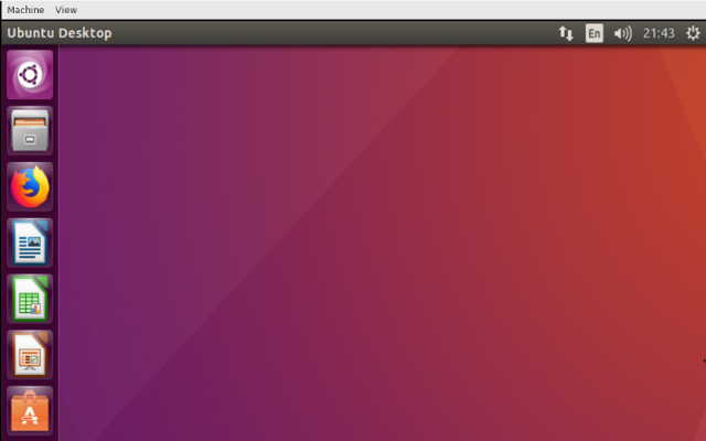 Screenshot of Ubuntu online