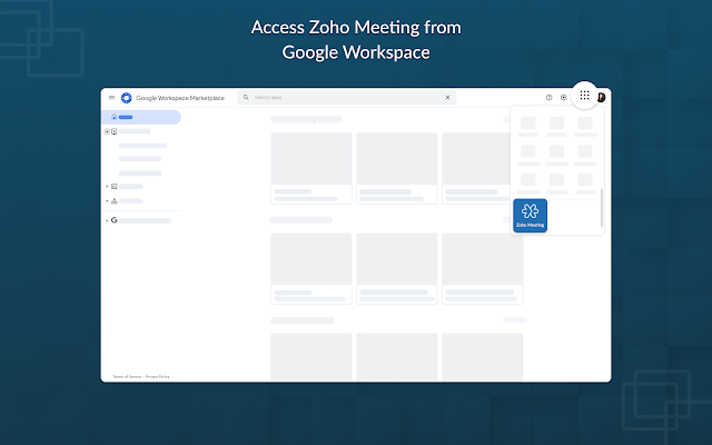 Screenshot of Zoho Meeting