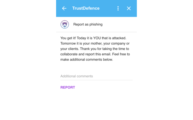 Screenshot of TrustDefence Online