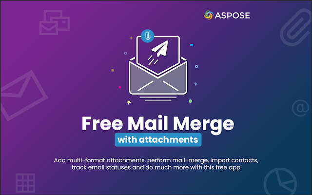 Screenshot of Aspose Mail Merge
