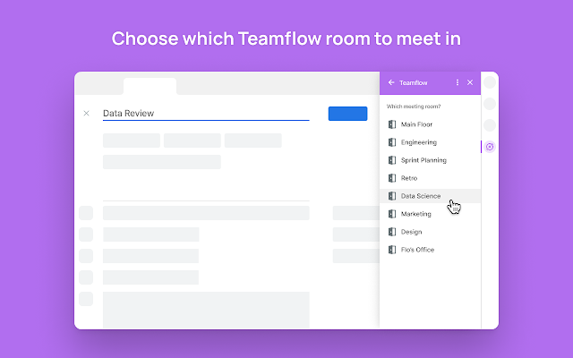 Screenshot of Teamflow Meeting Add-on