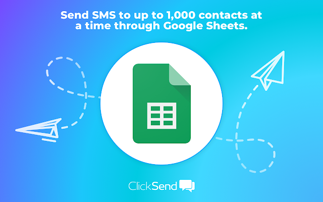 Screenshot of ClickSend SMS - Sheets