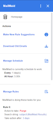 Screenshot of MailMaid