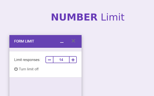 Screenshot of Form Limit | Response Limit | Form Limiter