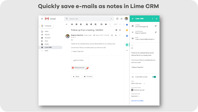Screenshot of Lime CRM