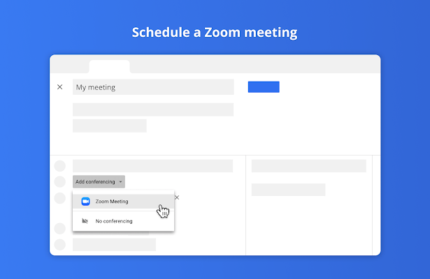 Screenshot of Zoom for G Suite