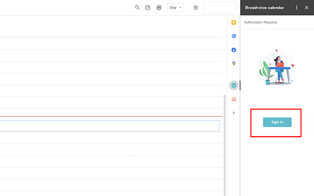 Screenshot of Broadvoice Scheduler for Google Calendar ™