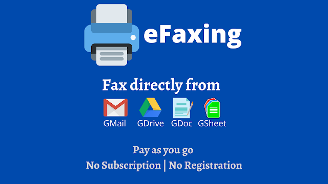 Screenshot of eFaxing - Pay as you go fax