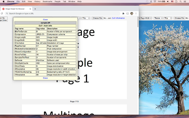 Screenshot of waView Image Viewer and Editor