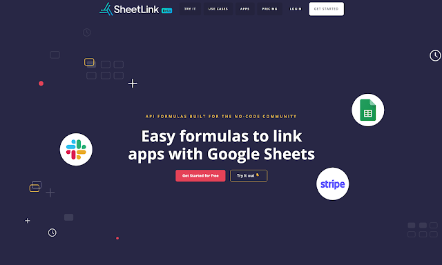 Screenshot of SheetLink - API App Formulas