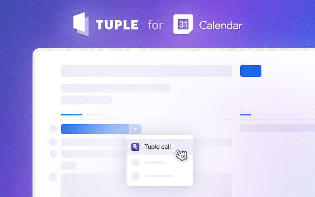 Screenshot of Tuple for Google Calendar™