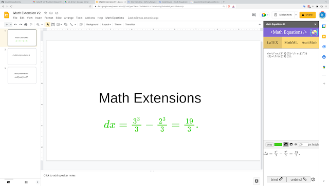 Screenshot of Better Math Equations