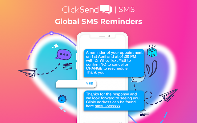 Screenshot of ClickSend SMS