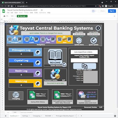 Screenshot of Teyvat Central Banking Systems