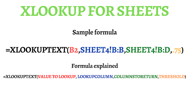 Screenshot of Xlookup for Sheets